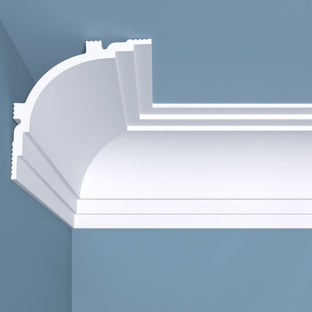 Карниз Bella Deco К14 фигурный 2000х110х110, п/окрас