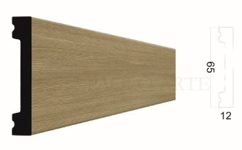 Плинтус дюрополимерный Paolo Arte Kr025P-10 "Клён" прямой 2000х80х16, п/окрас