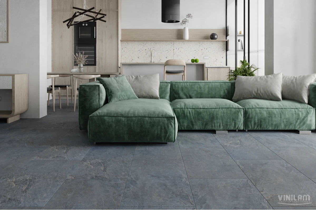 Плитка ПВХ клеевая VINILAM Мальтийский Базальт Ceramo Stone Glue 950х475х2,5 (4,513м2), 4V микро-фас