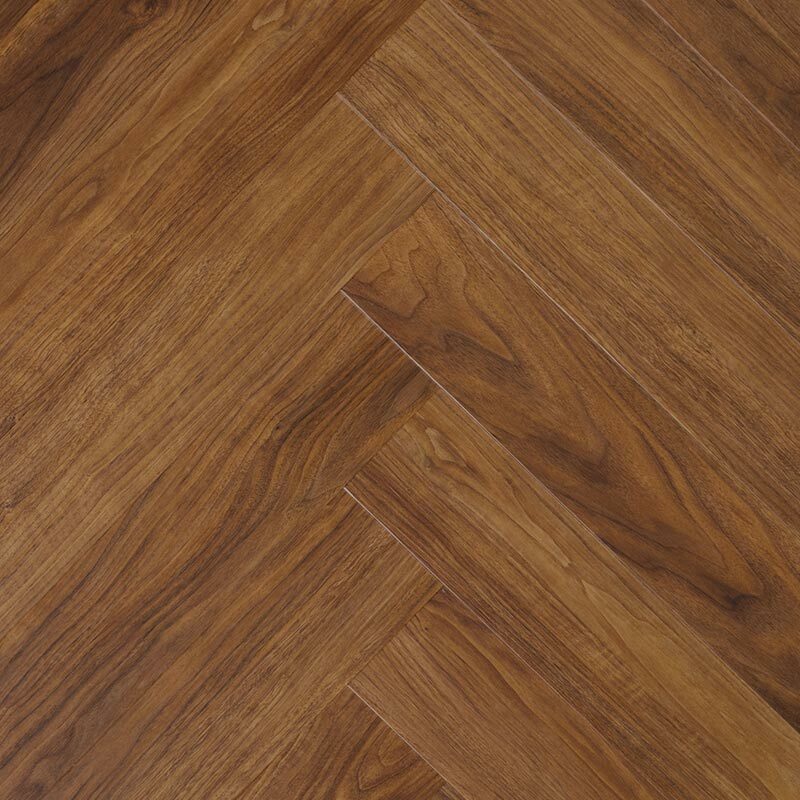 Плитка ПВХ клеевая My Step Орех Инда MSAG03 AQUA LVT Herringbone 590х118х2,5 (3,48м2), 4V фаска