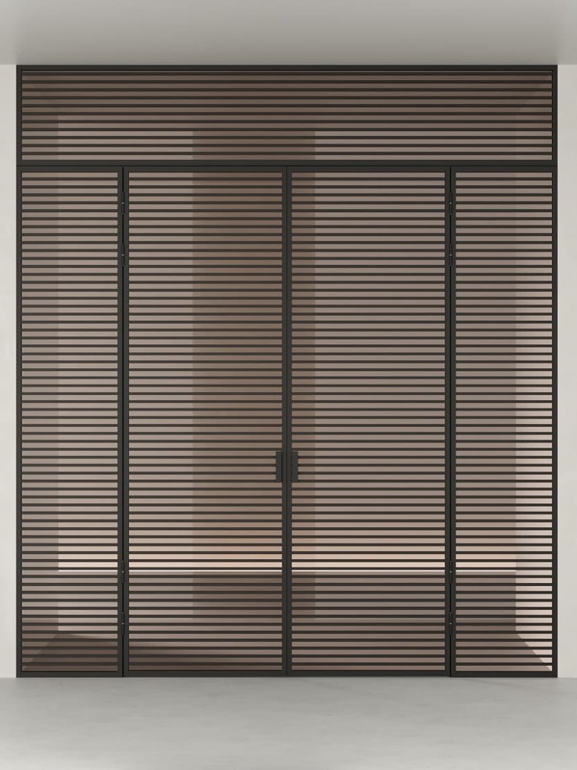 Распашная алюминиевая перегородка HOLZDOORS Minoli MNL15