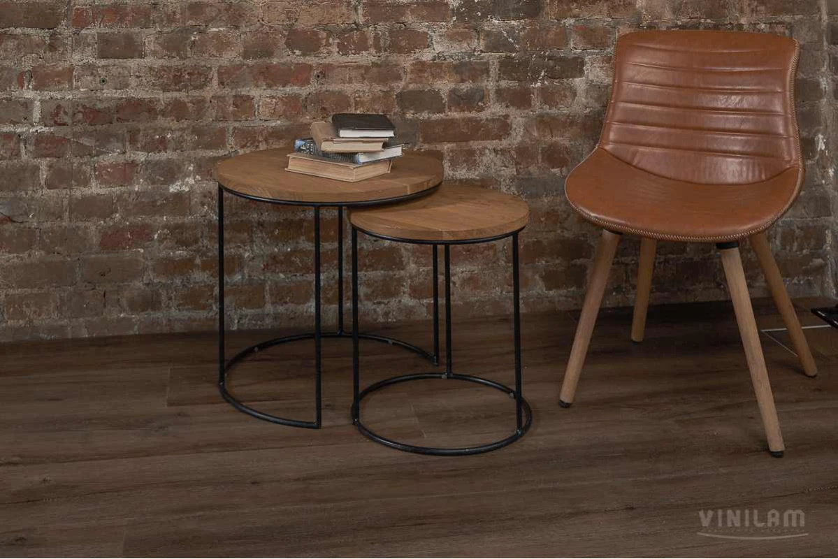 Плитка ПВХ клеевая VINILAM Дуб Берн Ceramo XXL Glue 1528х233х2,5 (4,27м2), 4V микро-фаска