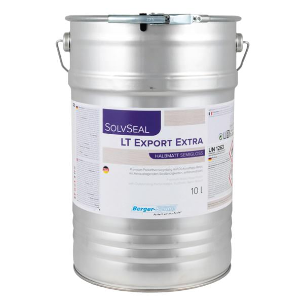 Лак паркетный Berger SolvSeal LT Export Extra (1К, 10л) растворитель