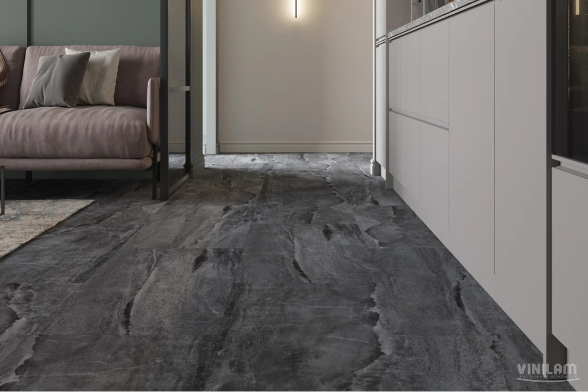 Плитка ПВХ клеевая VINILAM Колумбийский Камень Ceramo Stone Glue 950х475х2,5 (4,513м2), 4V микро-фас