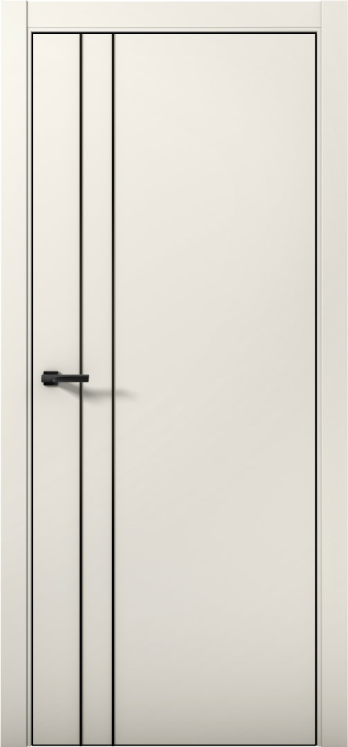Дверь межкомнатная AURUMDOORS Palladium Pd4 (Магнолия / кромка алюм: черный)