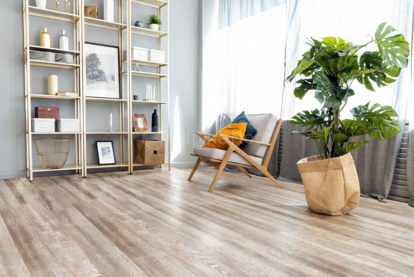 Ламинат SPC замковой Alpine Floor Дуб Carry Real Wood 1220х183х6 (2,23м2), с подложкой, 4V фаска