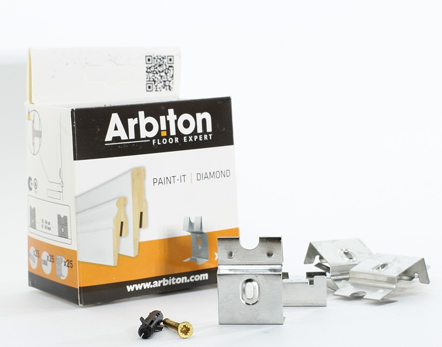 Крепежные клипсы плинтуса Arbiton Loctike Paint-It  (25 шт.)