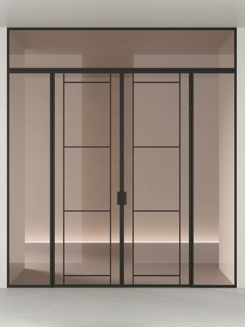 Распашная алюминиевая перегородка HOLZDOORS Minoli MNL17