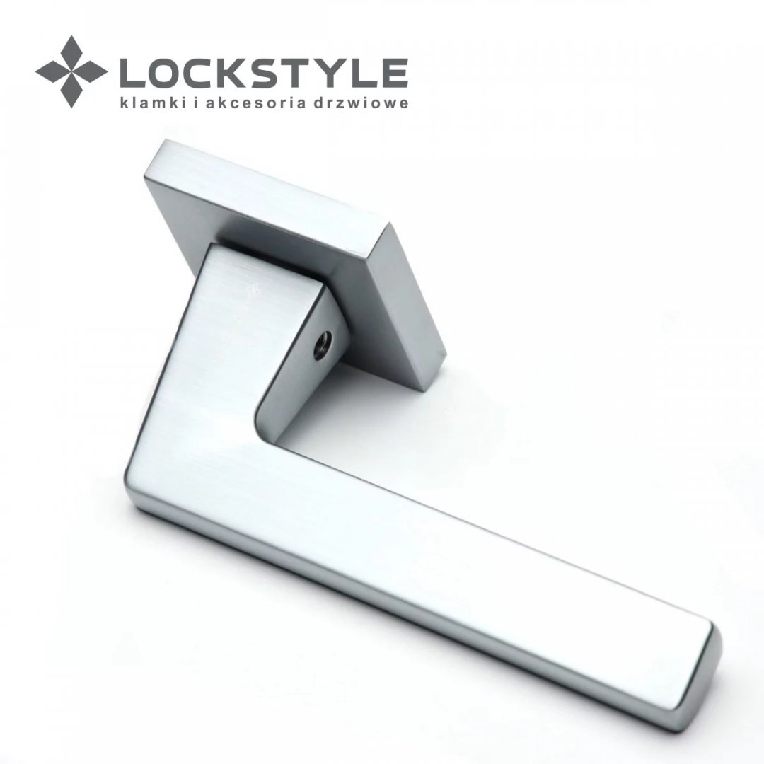 Ручка дверная LOCKSTYLE Prime ZN на квадратной розетке (хром мат)