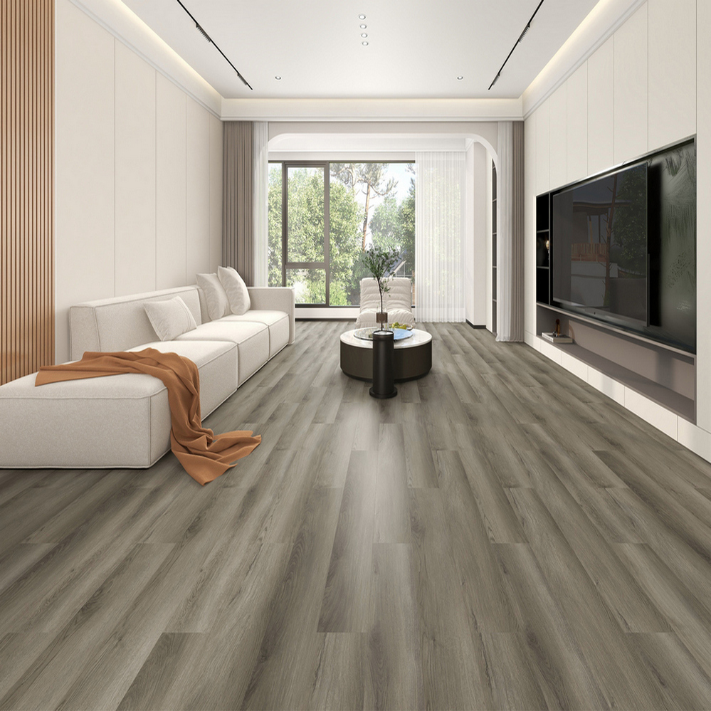 Плитка ПВХ-кварцвинил STRONG STEP Графит Comfort 1220х181х4,2 (2,208м2), 4V фаска