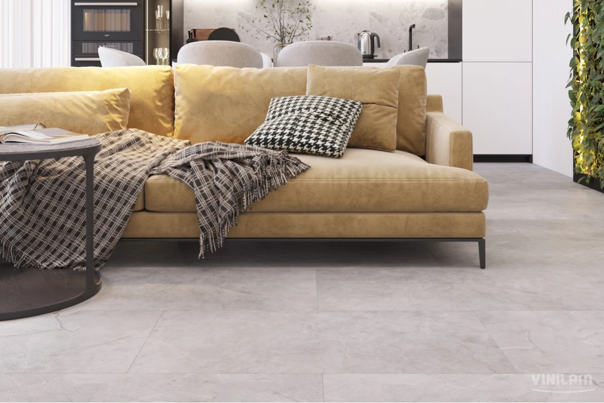 Плитка ПВХ клеевая VINILAM Элейский Камень Ceramo Stone Glue 950х475х2,5 (4,513м2), 4V микро-фаска