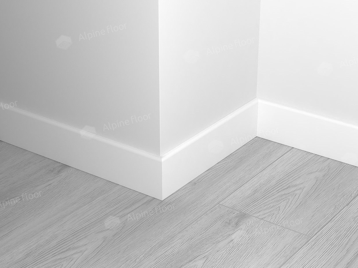 Плинтус ламинированный Alpine Floor 11-0 Белый Grand Sequoia прямой 2200х80х11