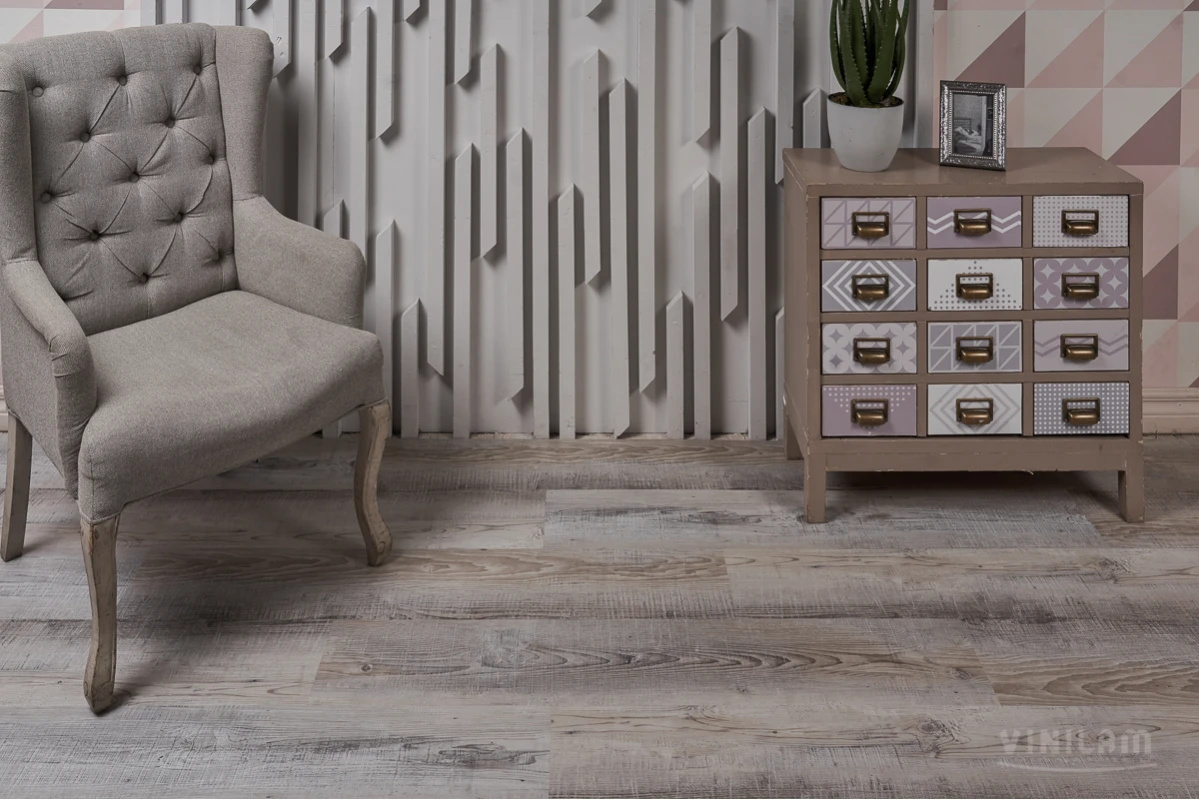 Ламинат SPC замковой VINILAM Сосна Андер Ceramo Wood 1220х225х4,5 (2,75м2), 4V фаска