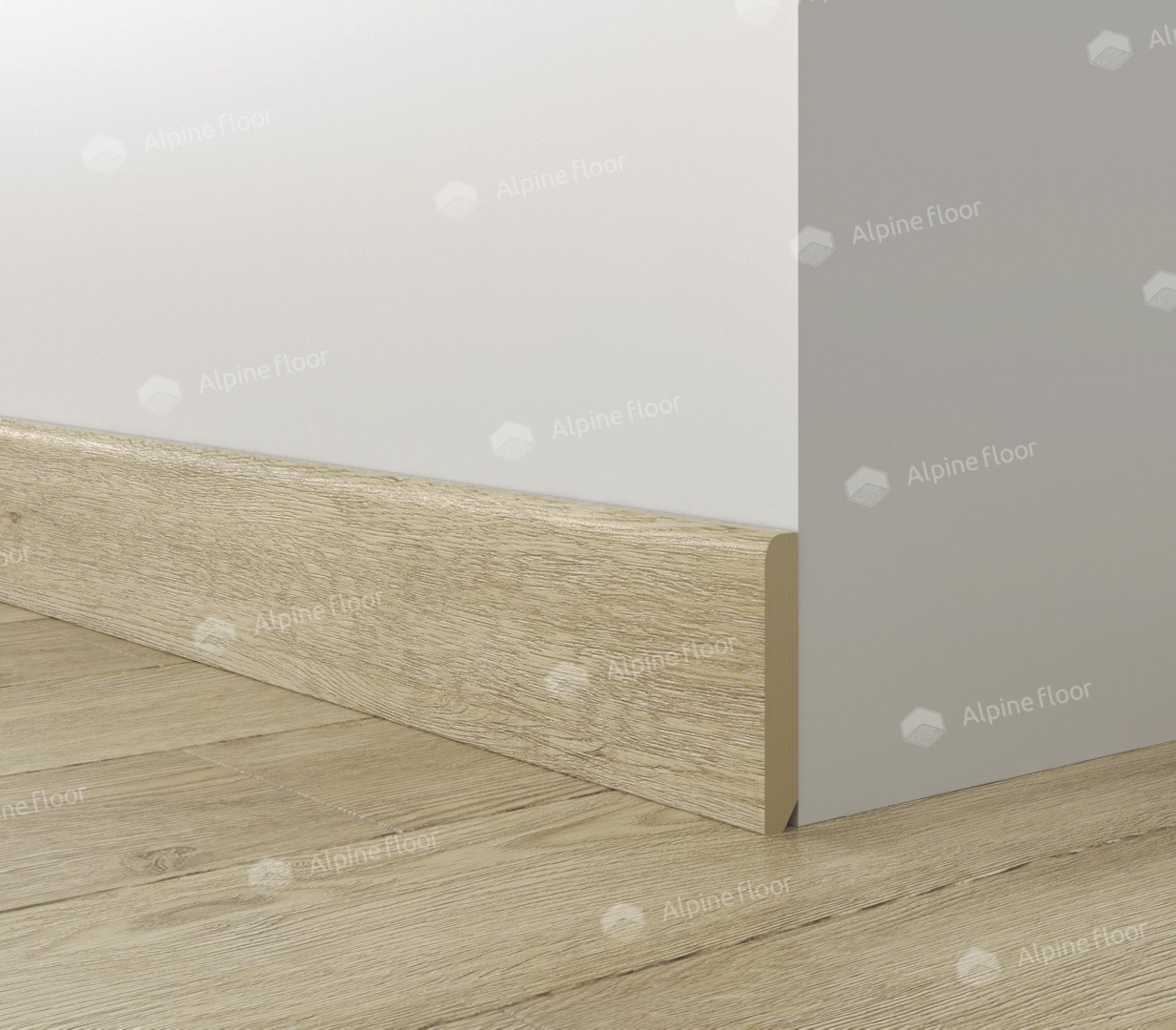 Плинтус ламинированный Alpine Floor SK 13-3 Дуб Ваниль Селект Parquet Light прямой 2200х80х12,5