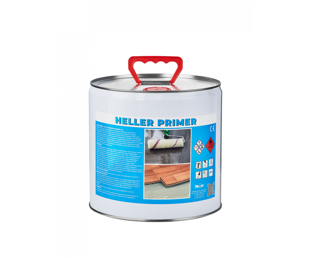 Праймер грунтовочный Heller Primer (1К, 5л) полиуретан