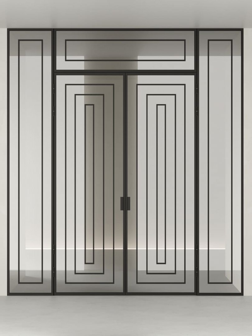 Распашная алюминиевая перегородка HOLZDOORS Minoli MNL19