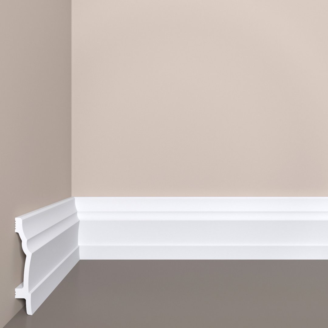 Плинтус дюрополимерный Bello Deco П20 80-14 фигурный 2000х80х14, п/окрас