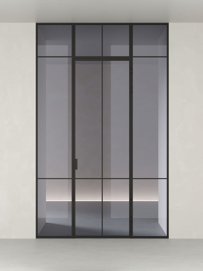 Распашная алюминиевая перегородка HOLZDOORS Minoli MNL2