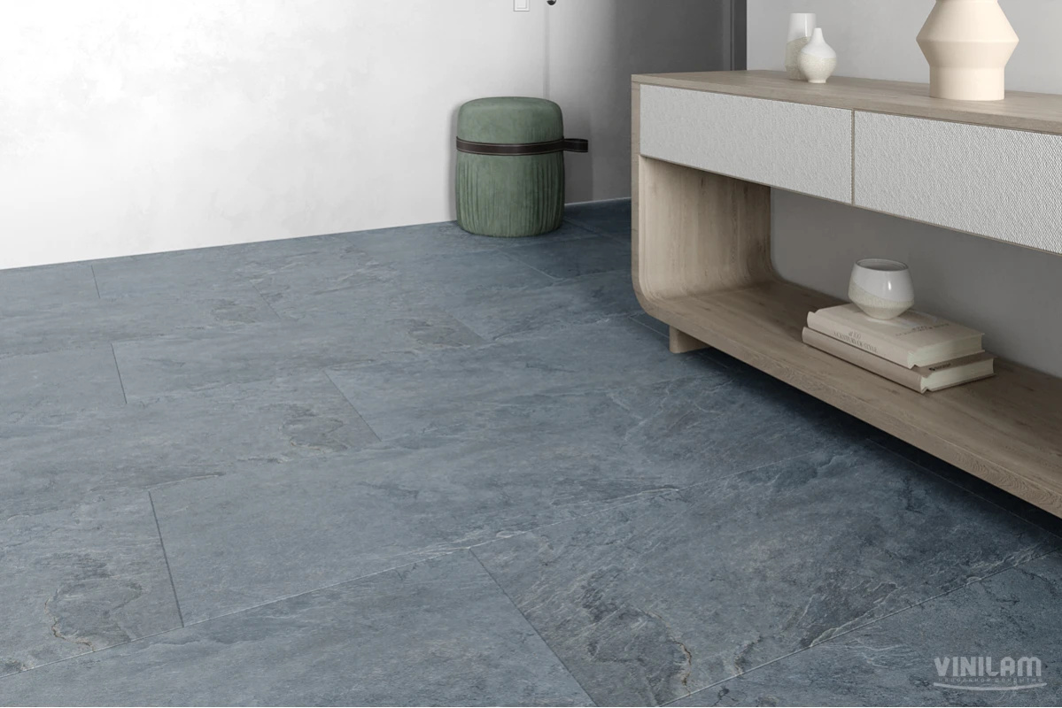 Плитка ПВХ клеевая VINILAM Мальтийский Базальт Ceramo Stone Glue 950х475х2,5 (4,513м2), 4V микро-фас