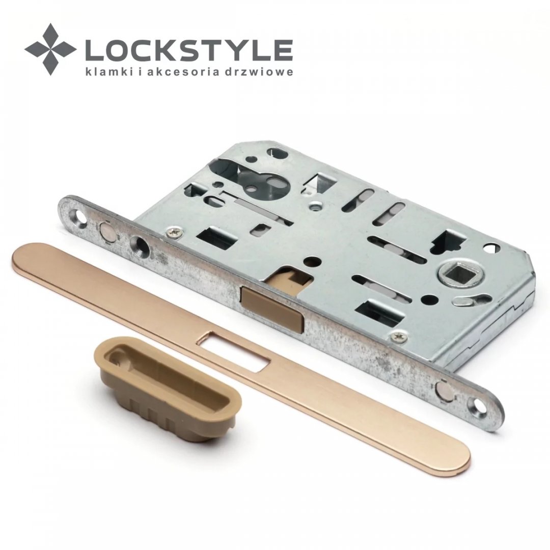 Замок под ключевой цилиндр с магнит-язычком LOCKSTYLE М412C с лицевой планкой (тип AGB) (с ответной