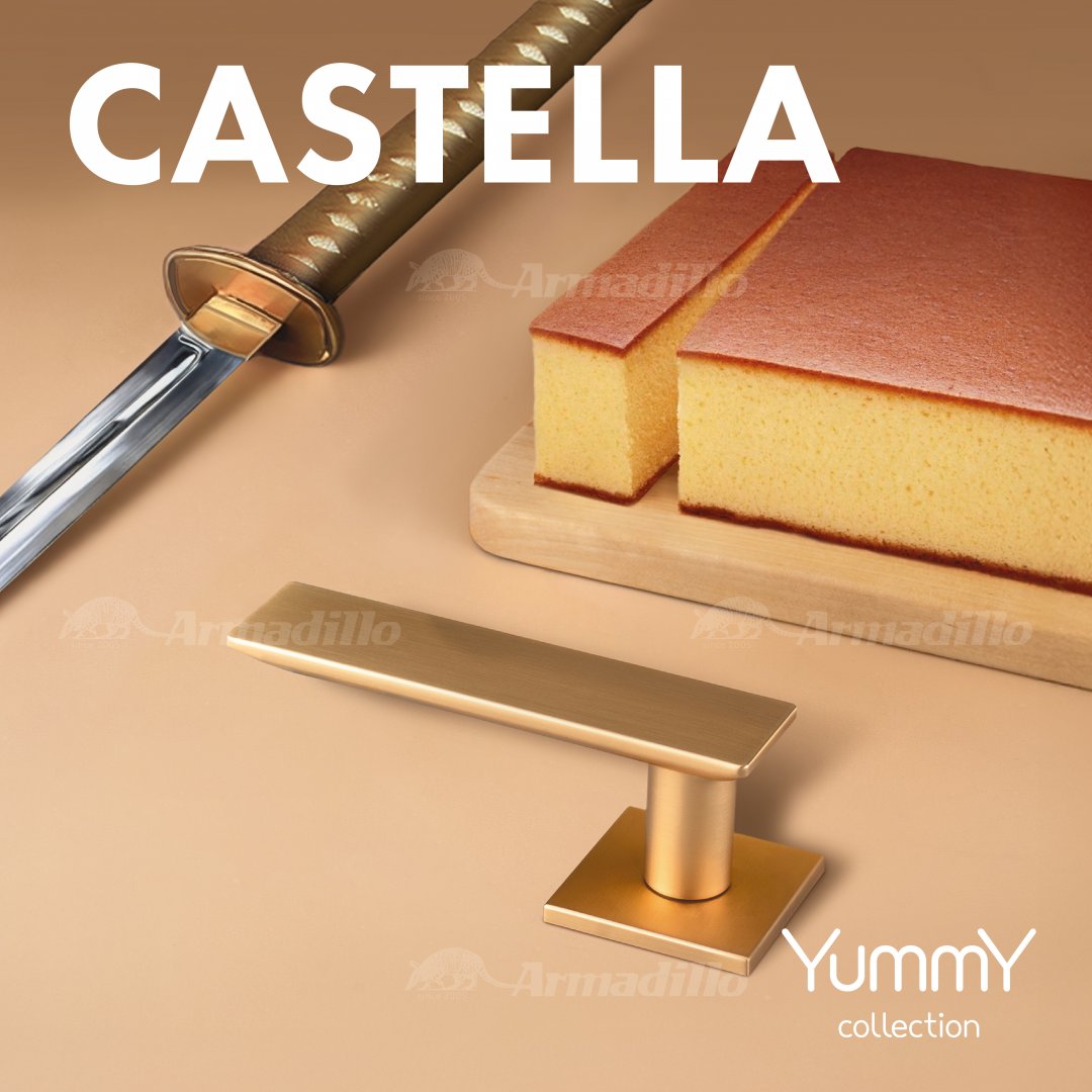 Ручка дверная Armadillo CASTELLA Yummy на квадратной розетке