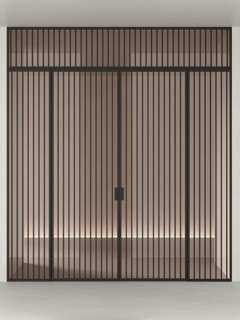 Распашная алюминиевая перегородка HOLZDOORS Minoli MNL13