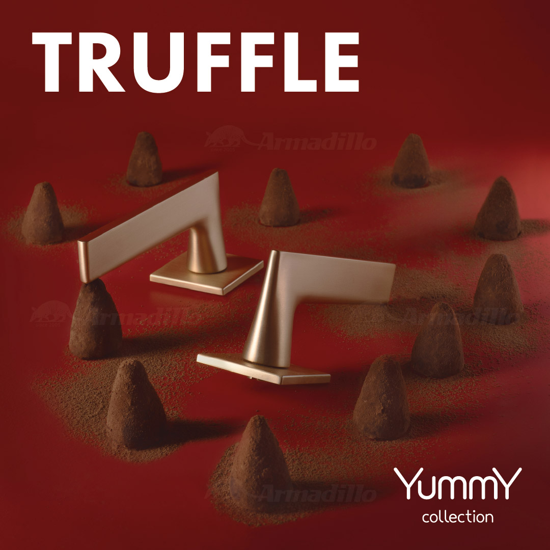 Ручка дверная Armadillo TRUFFLE Yummy на квадратной розетке