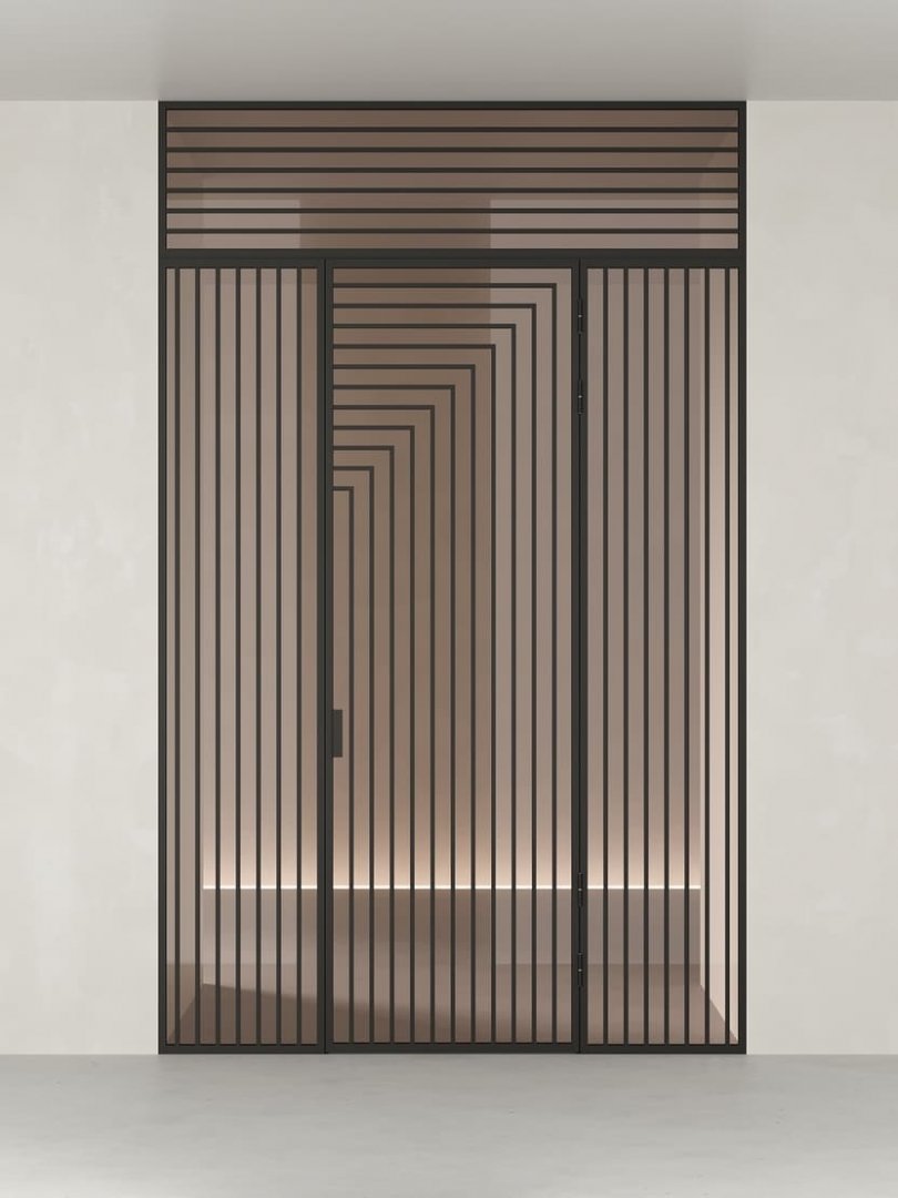Распашная алюминиевая перегородка HOLZDOORS Minoli MNL20