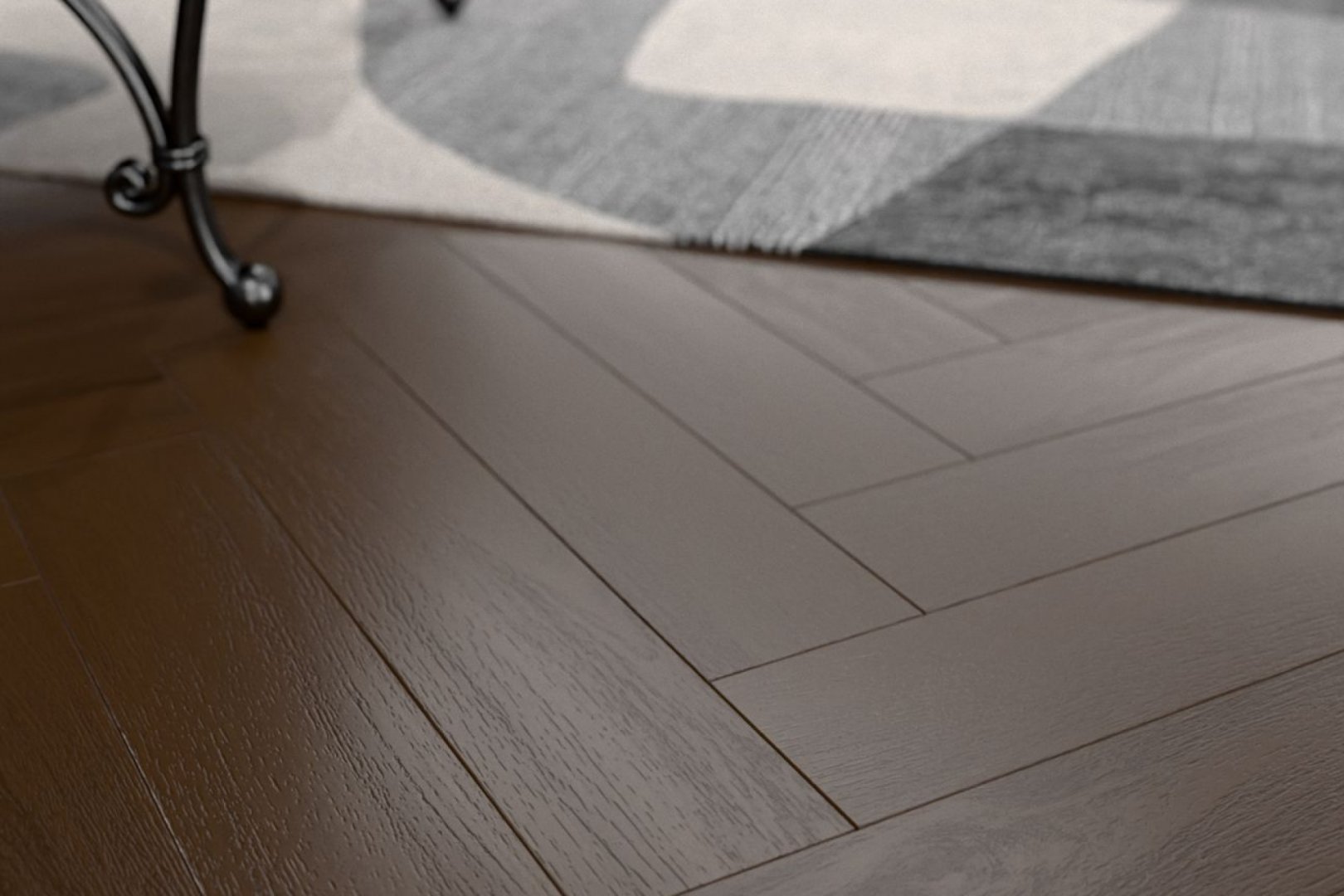 Ламинат Damy Floor Дуб Македонский Heritage Ёлка 606х101х8 (1,591м2), замок (Uniclic), 4V фаска