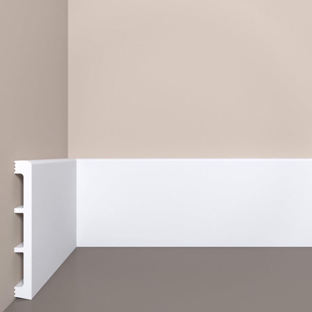 Плинтус дюрополимерный Bello Deco П28 120-15 прямой 2000х120х15, п/окрас