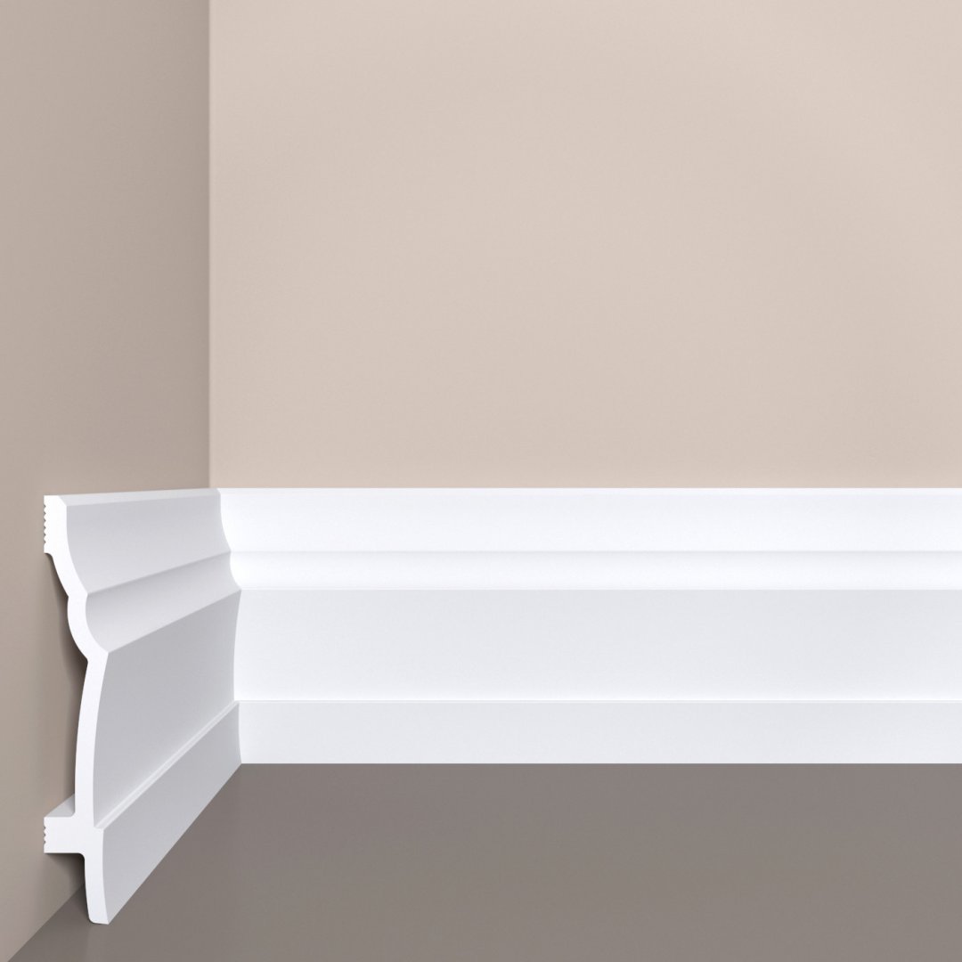 Плинтус дюрополимерный Bello Deco П19 120-18 фигурный 2000х120х18, п/окрас