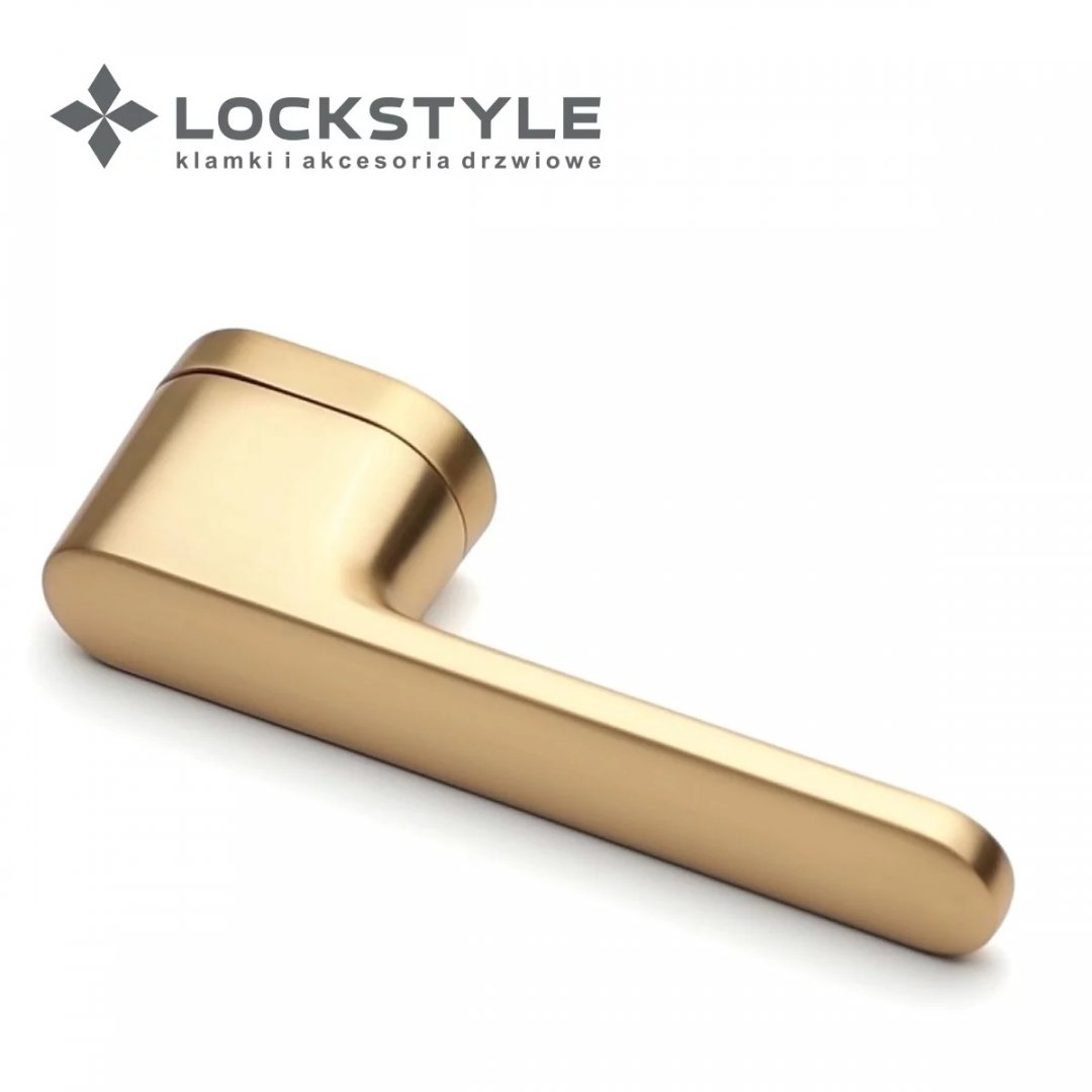Ручка дверная LOCKSTYLE Akik MOV на овальной розетке (золото мат)