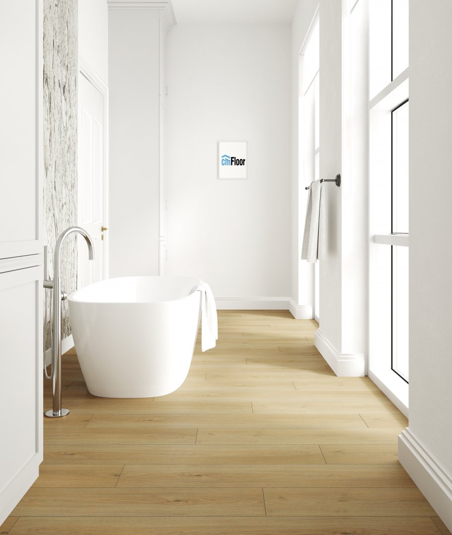 Ламинат SPC замковой CM Floor Дуб Классика 23 ScandiWood 1220х180х5 (1,75м2), с подложкой, 4V фаска