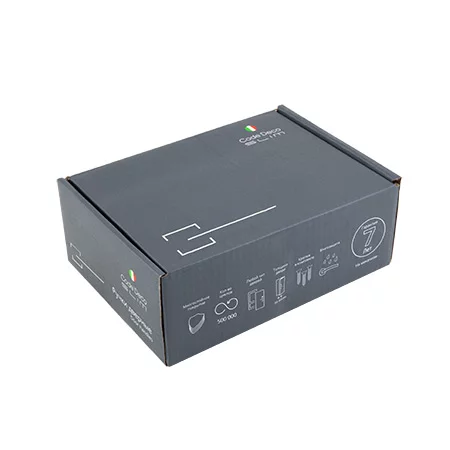 Ручка дверная Apecs H-40149 Slim на круглой розетке