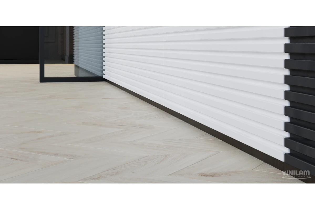 Плитка ПВХ клеевая VINILAM Шеврон Бриссак Chevron Glue 690х115х2,5 (2,86м2), 4V фаска