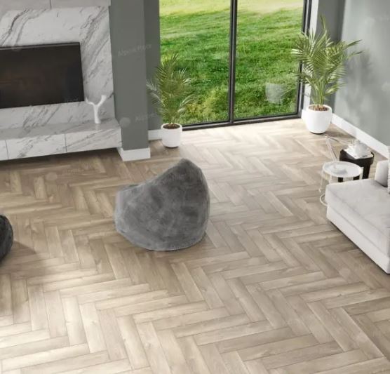 Ламинат SPC замковой Alpine Floor Дуб натуральный отбеленный Parquet Light 600х125х4 (1,95м2), 4V фа