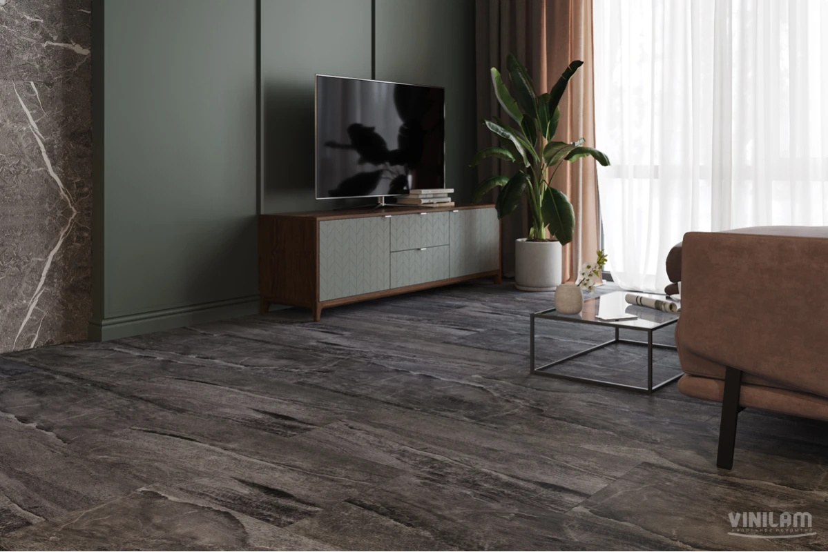 Плитка ПВХ клеевая VINILAM Колумбийский Камень Ceramo Stone Glue 950х475х2,5 (4,513м2), 4V микро-фас