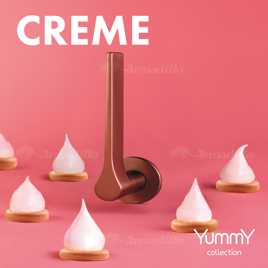 Ручка дверная Armadillo CREME Yummy на круглой розетке