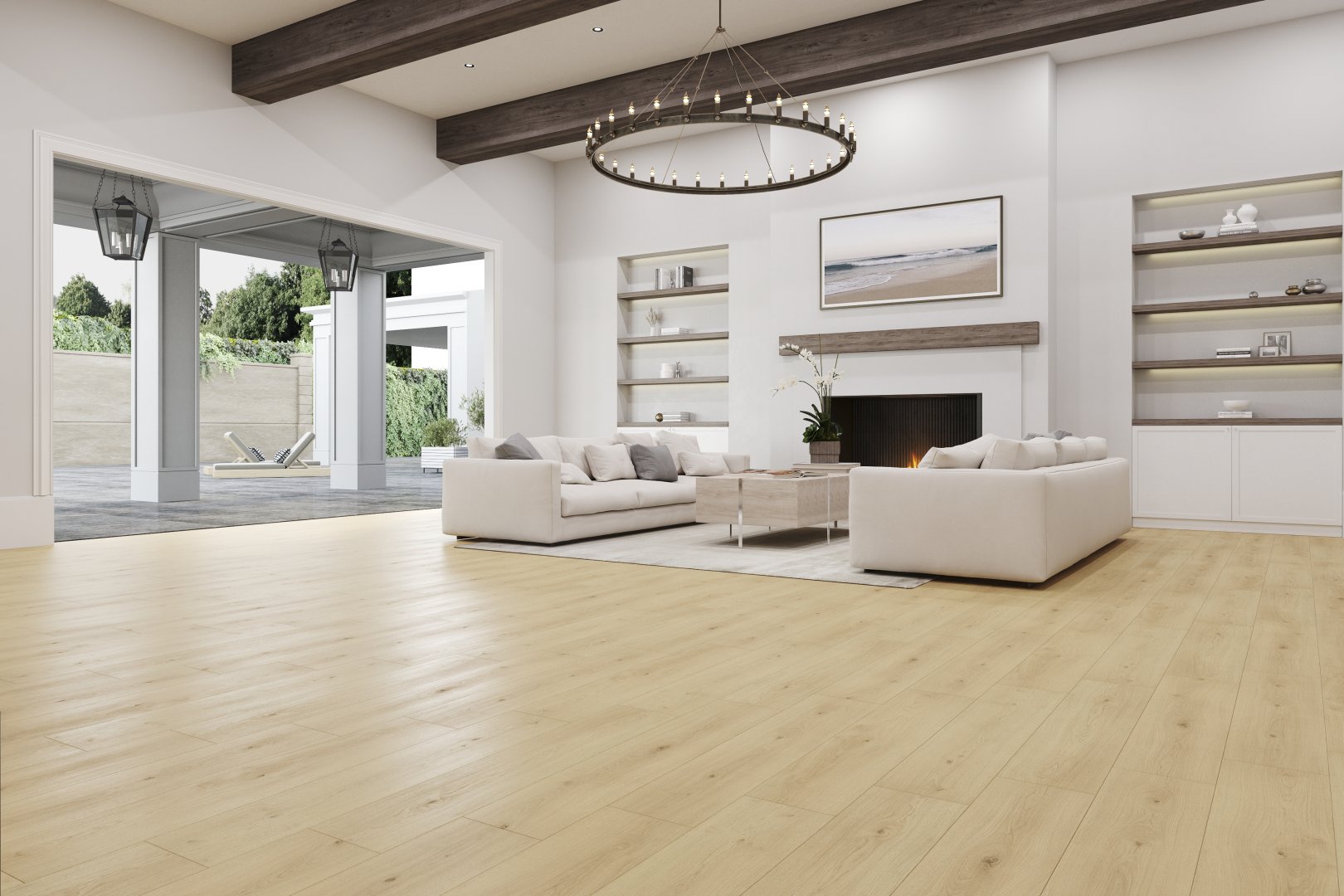 Ламинат SPC замковой CM Floor Сканди 08 ScandiWood 1220х180х5 (1,75м2), с подложкой, 4V фаска