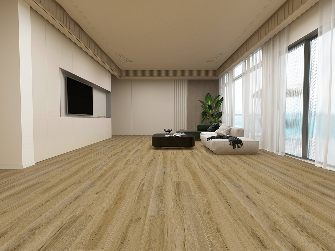 Плитка ПВХ-кварцвинил STRONG STEP Барселона Expert 1219х178х2,5 (3,906м2), 4V фаска