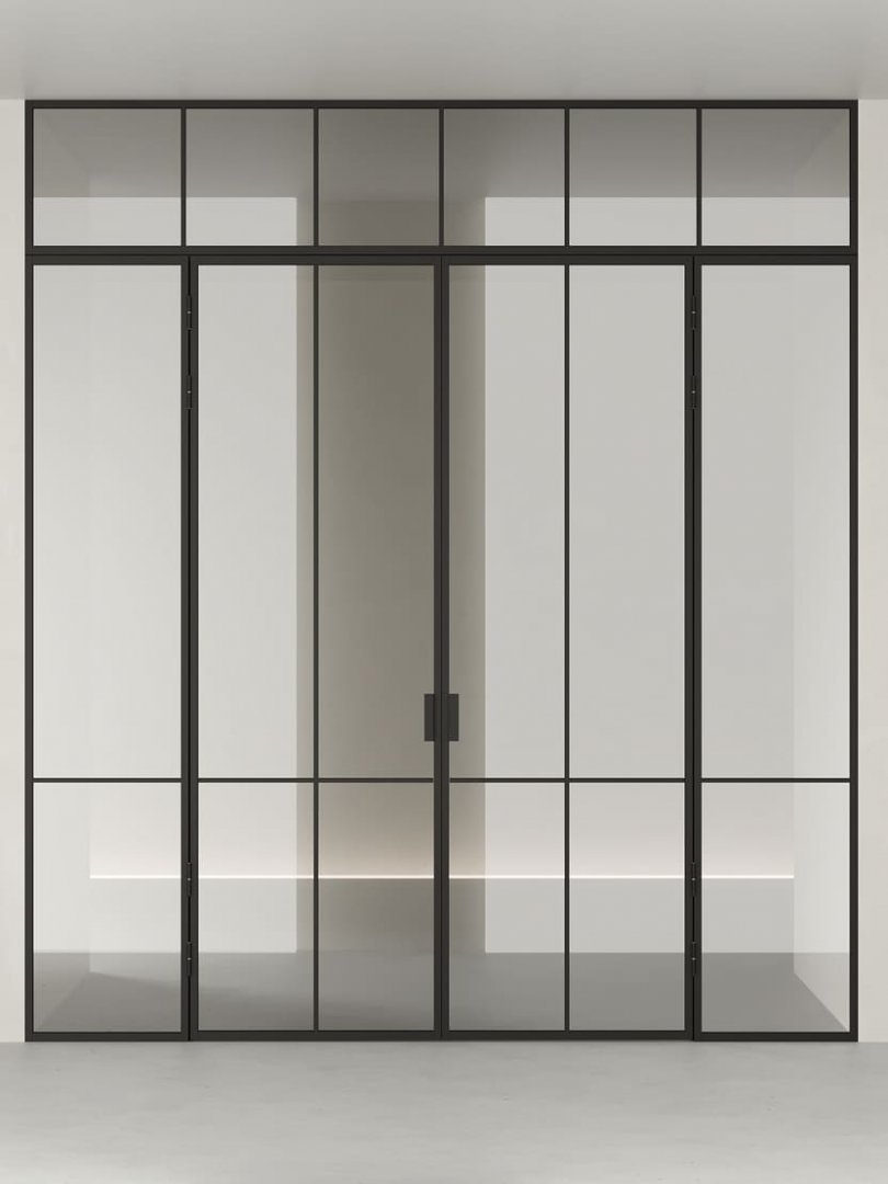 Распашная алюминиевая перегородка HOLZDOORS Minoli MNL2