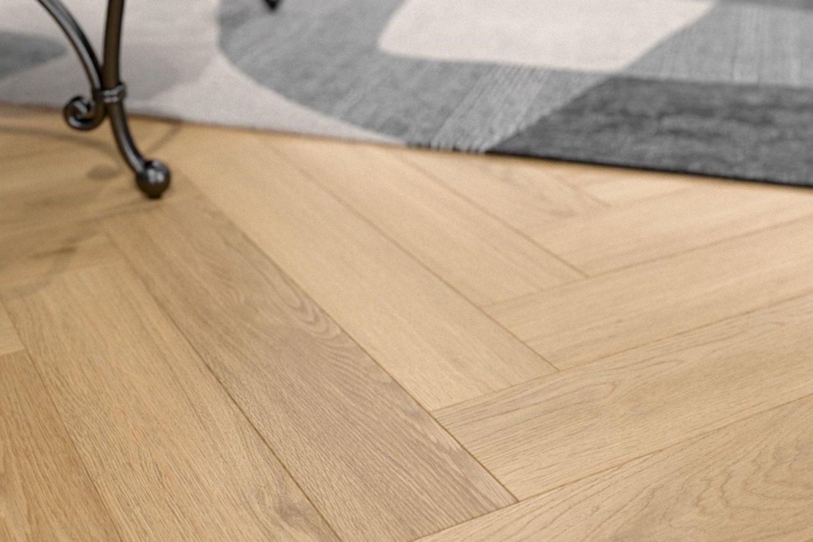 Ламинат Damy Floor Дуб Табачный Heritage Ёлка 606х101х8 (1,591м2), замок (Uniclic), 4V фаска