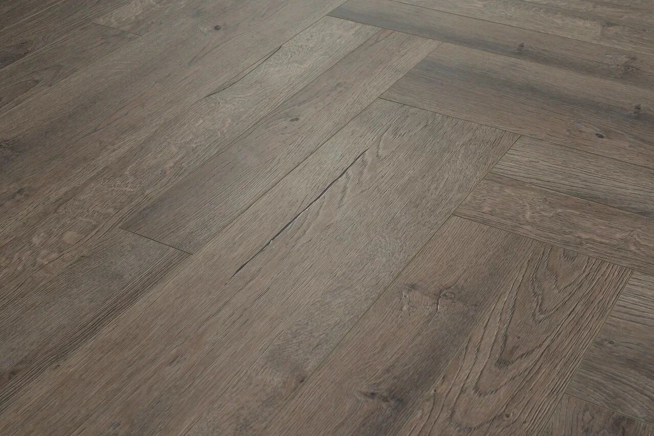 Ламинат Biela CBM Дуб Брунталь Mosaik (AB) 600х100х10 (2,64м2), защелка (Click), 4V фаска