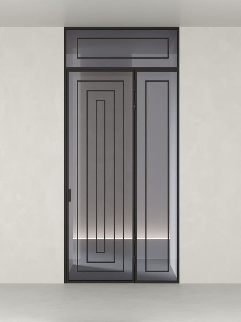 Распашная алюминиевая перегородка HOLZDOORS Minoli MNL19
