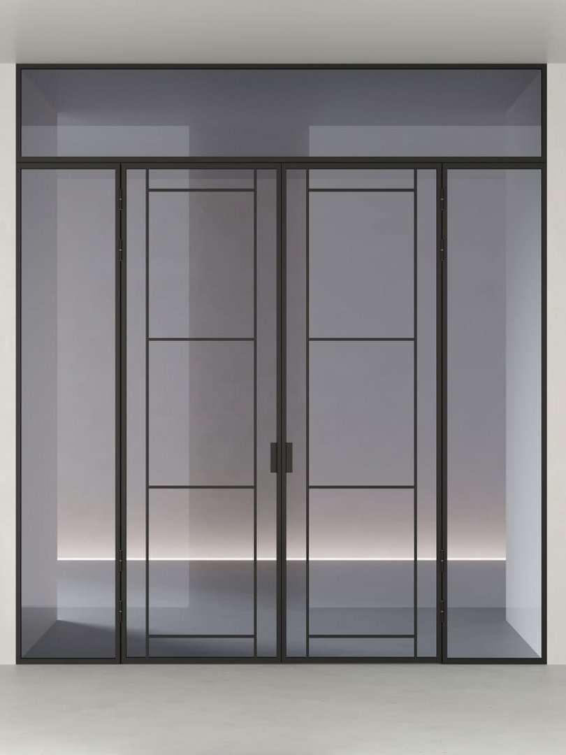 Распашная алюминиевая перегородка HOLZDOORS Minoli MNL17