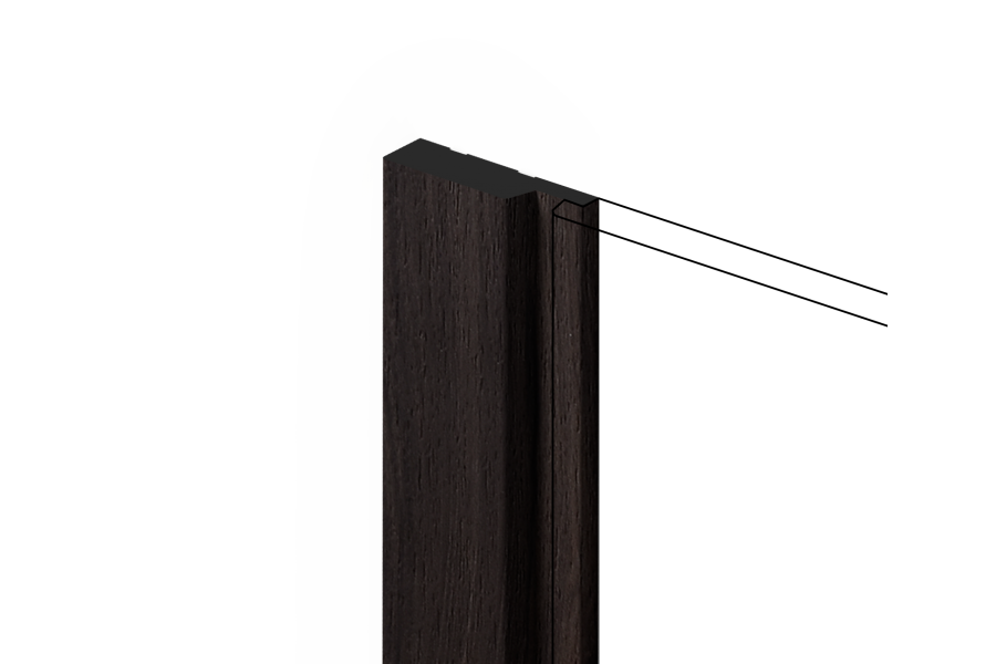 Панель HIWOOD LF124A BR395 финишный молдинг прямой 2700х42х12, п/окрас
